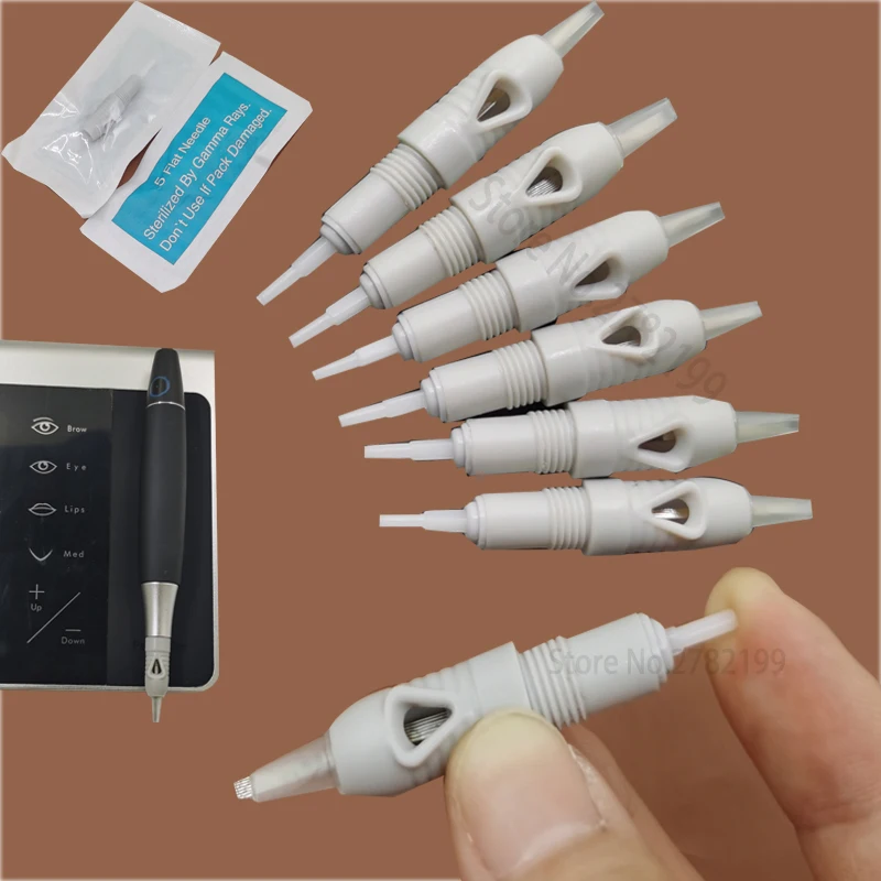 

100/300/500pcs Tattoo Cartridge Needle Disposable Screw Cartridge Needle for Charme Princesse Device Permanent Makeup Tattoo Pen