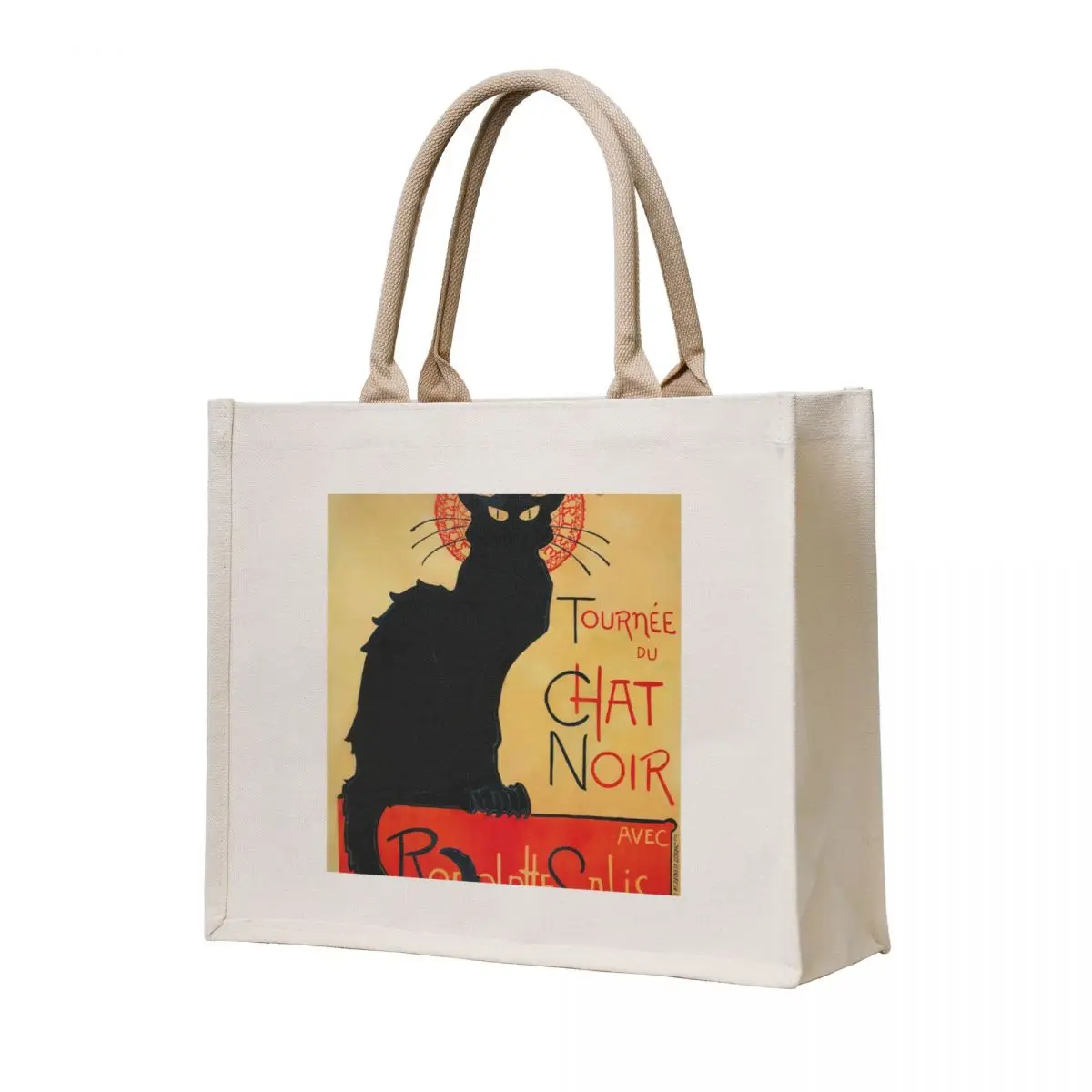 

Tournee du Chat Noir' by Theophile Steinlen (Reproduction) Tote Bag Shopping bags female bag Reusable bags sacs de shopping