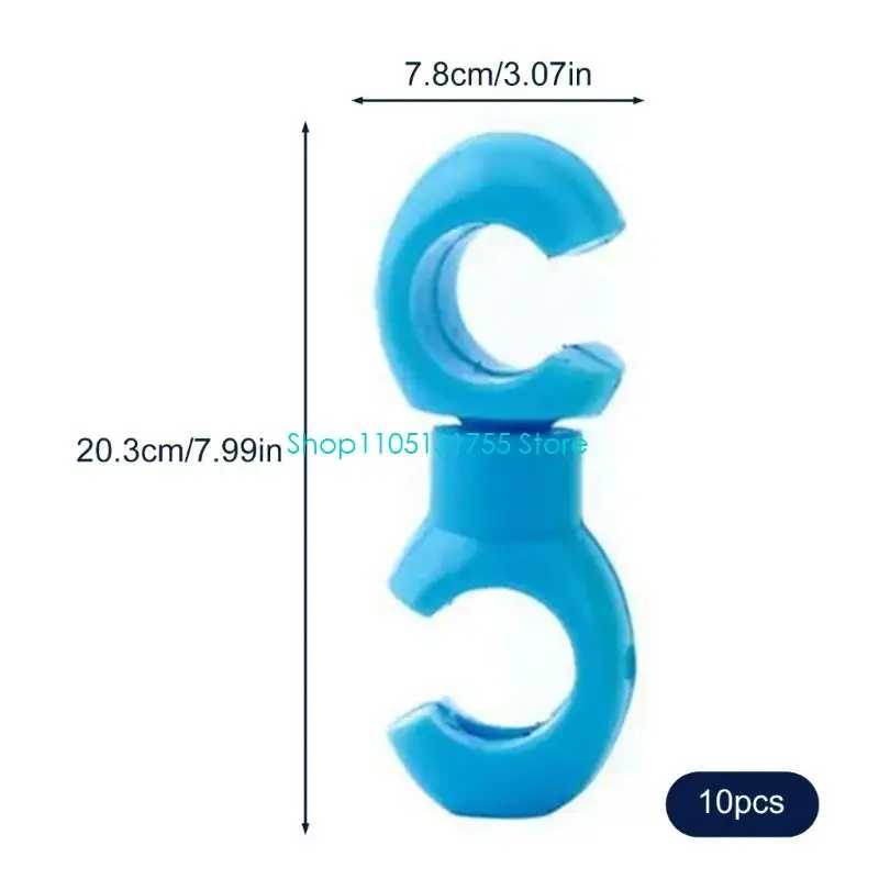 K0EF 10lots Bicycles Brake Line Clamps Multipurpose Bicycles Clip Alloys Cables Clamps Road Bike Accessories