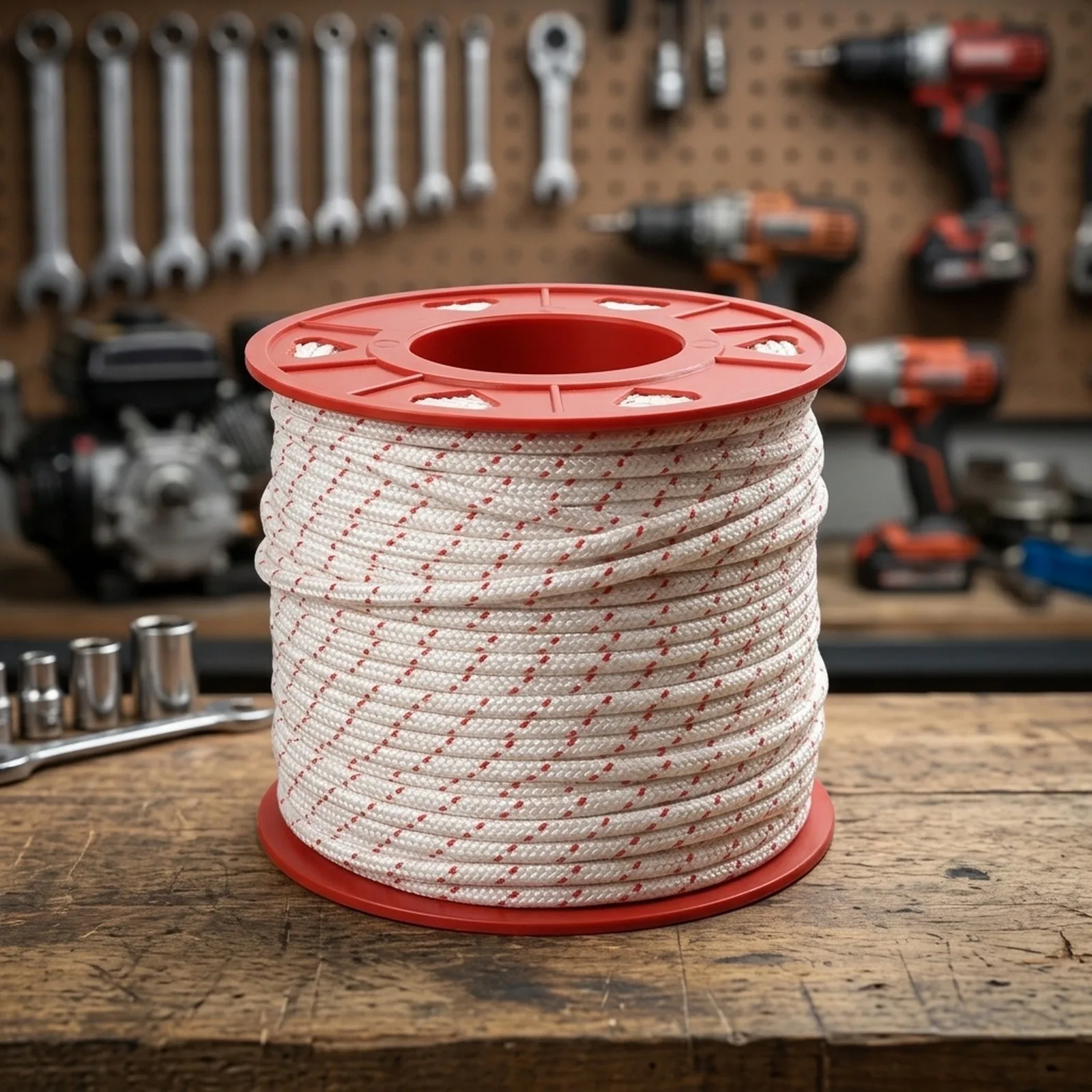 Recoil Start Rope 100ft 4.0mm Polyester 750lb Strength for Small Engines Generators Snow Blowers Chainsaws Lawn Mowers and More