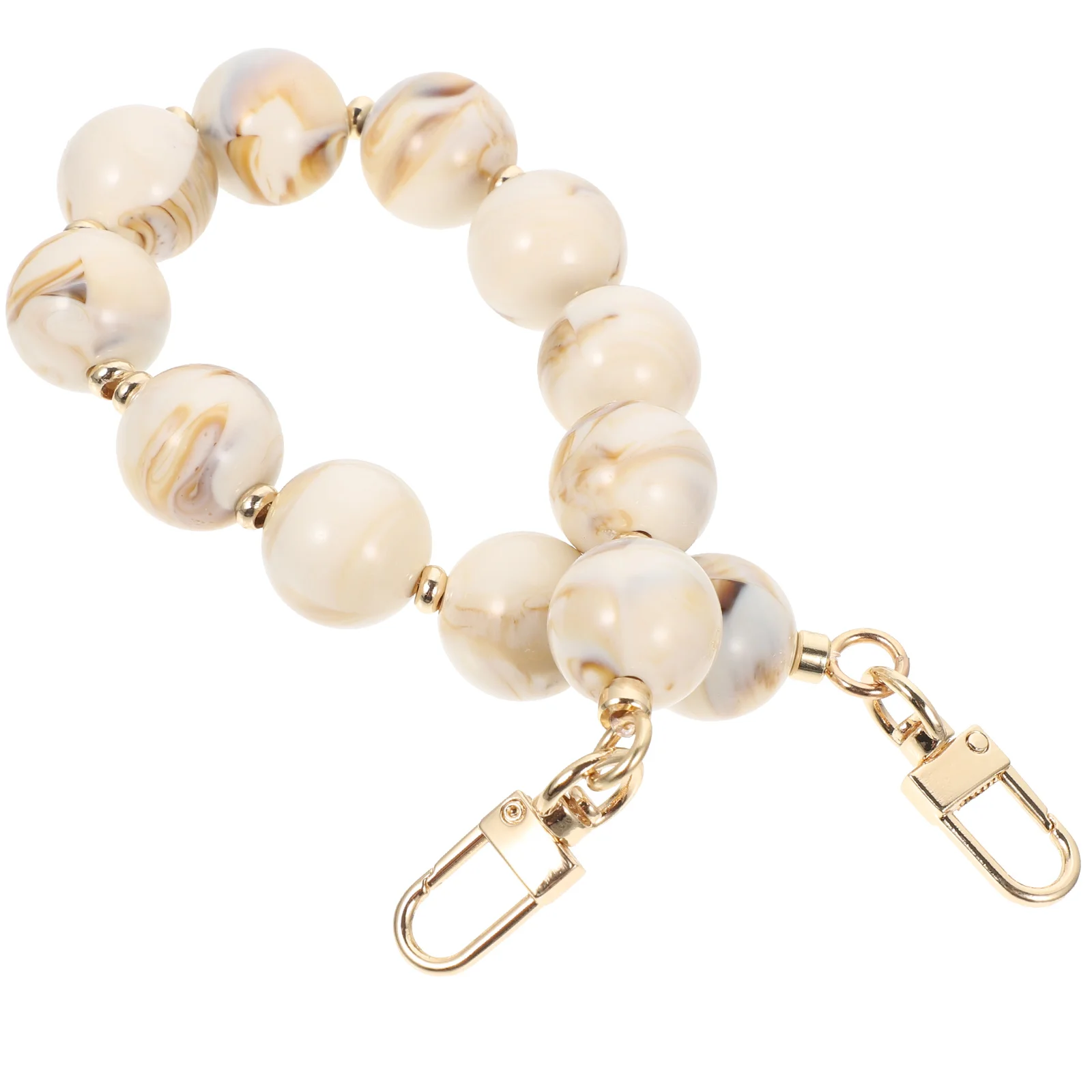 

Round Beaded Bag Chain Strap for Tote Evening Bucket Bags Exquisite Decorative Long Term Use Beaded Bag Chain Purse Strap Handle