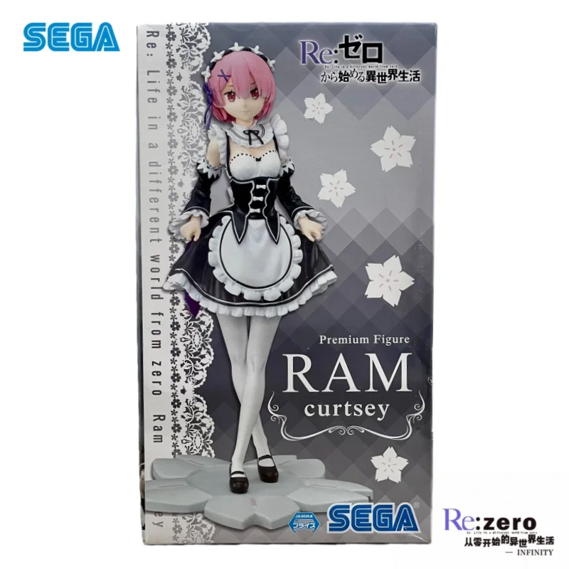 Sega Original Re Zero – Starting Life In Another World Ram Rem Actionfigur Modellpuppe Brandneues Spielzeugmodell in Box