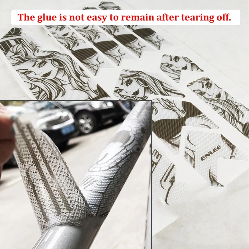 ENLEE The New Removeable Sticker Road Bicycle Paster Guard Cover 3D MTB Mountainbike Scratch-Resistant Protect Frame Protector – Detail 16