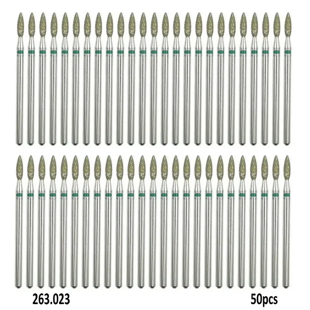 50pcs Diamond Nail Drill Bit Set of Milling Cutters for Manicure Diamond Bit Milling Cutter Nail Bits for Electric Drill Machine
