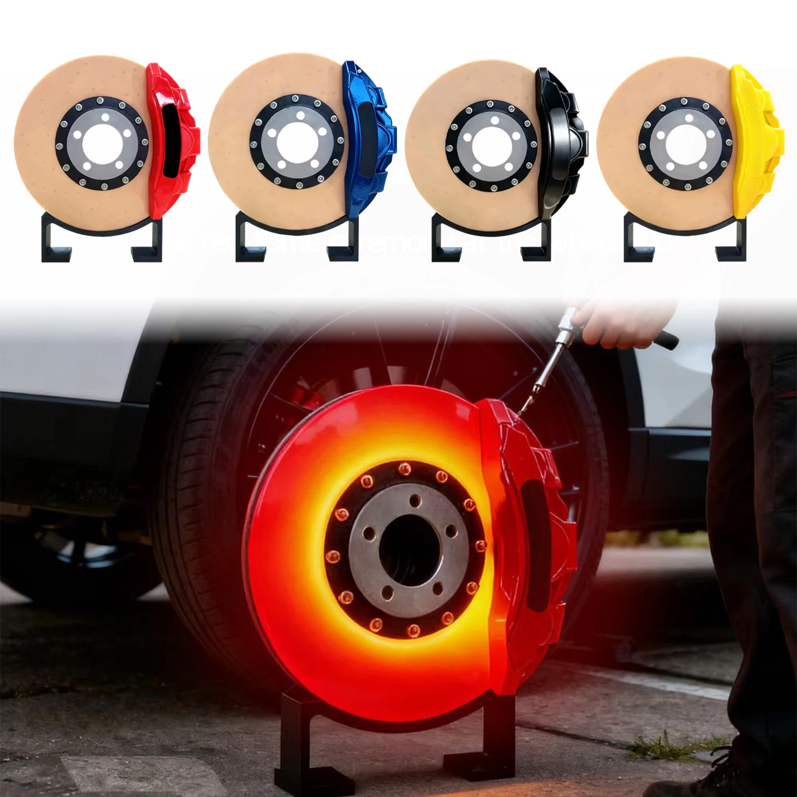 Brake Disc Neon Sign LED Garage Wall Decor Light For Car Lovers And Racing Fans Dimmable USB Powered Neon Light Christmas Gifts view 3