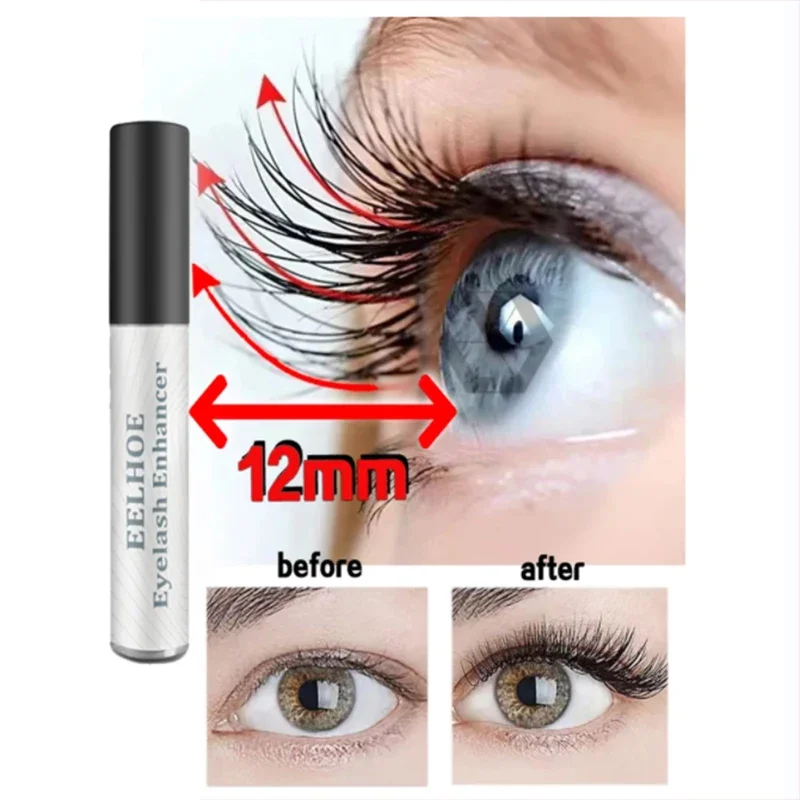 7 Tage schnelles Wimpernwachstumsserum, natürliche Locken, schlanke, dicke Wimpernwachstumslösung, Wimpernlift, Verlängerungskosmetik