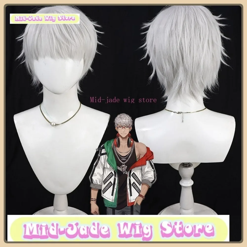 

Mid-jade Wig Store Touken Ranbu Fudou Yukimitsu Cosplay Wig Halloween Anime Role-playing Synthetic Hair Anime Wig