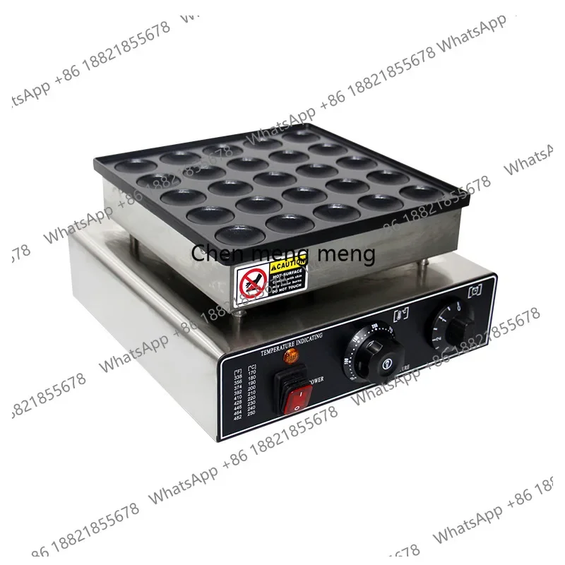 Commercial 25-Hole Electric Japanese Dorayaki Snack Equipment Round Cake Pancake Maker
