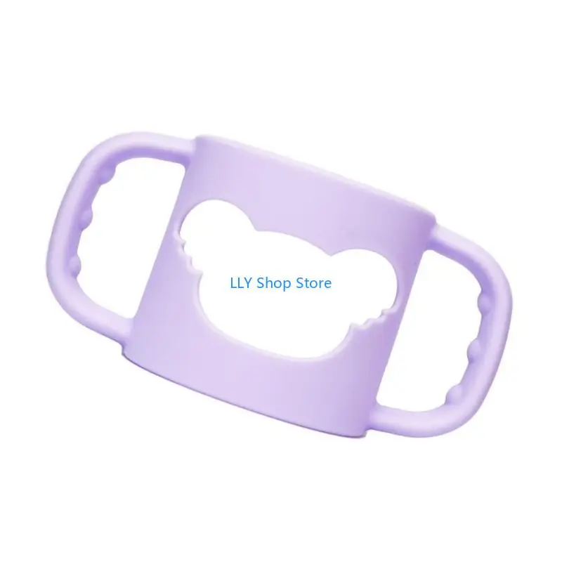 

T8UD Нескользящий рукав для бутылочки с ручкой для детской бутылочки для молока Ручка для бутылочки для кормления