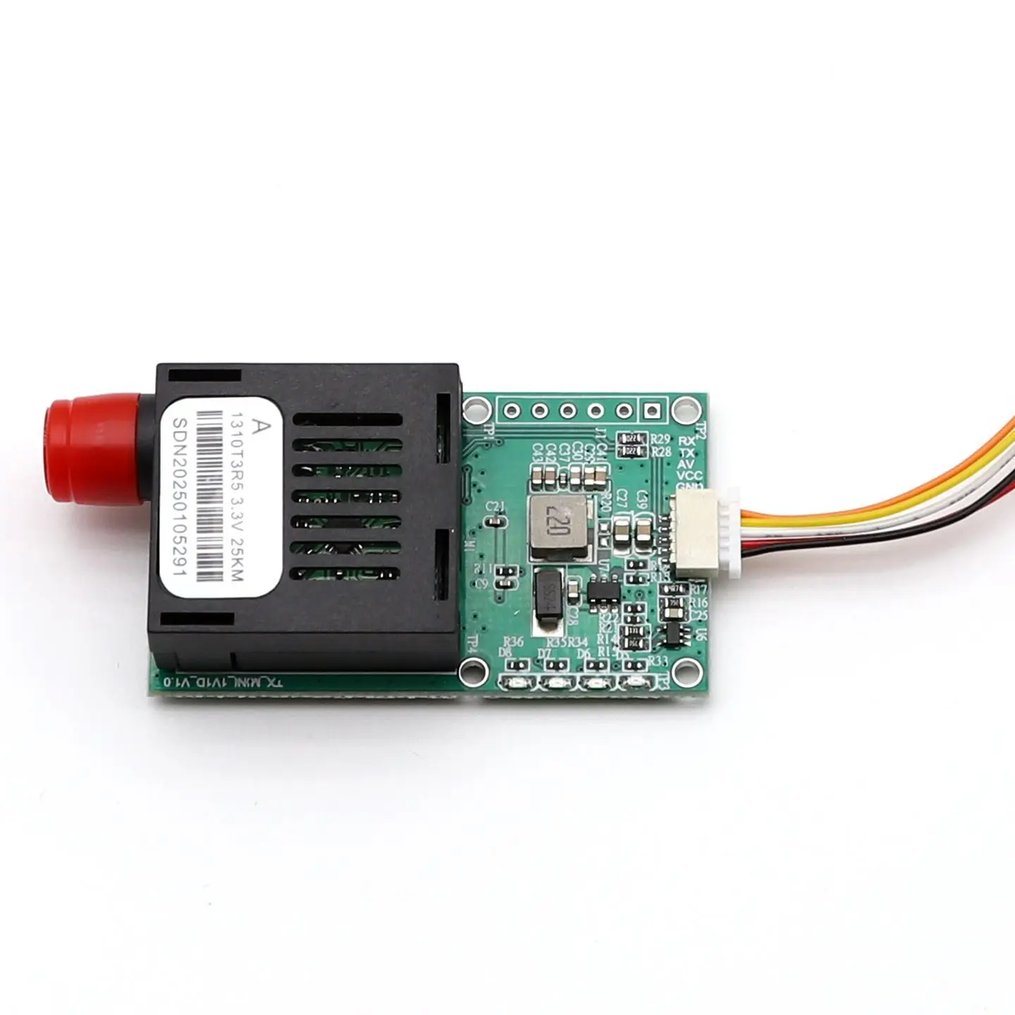 DC5.5-26V TTL Optical Transceiver Module Sky Ground Optical Transceiver TTL To Fiber