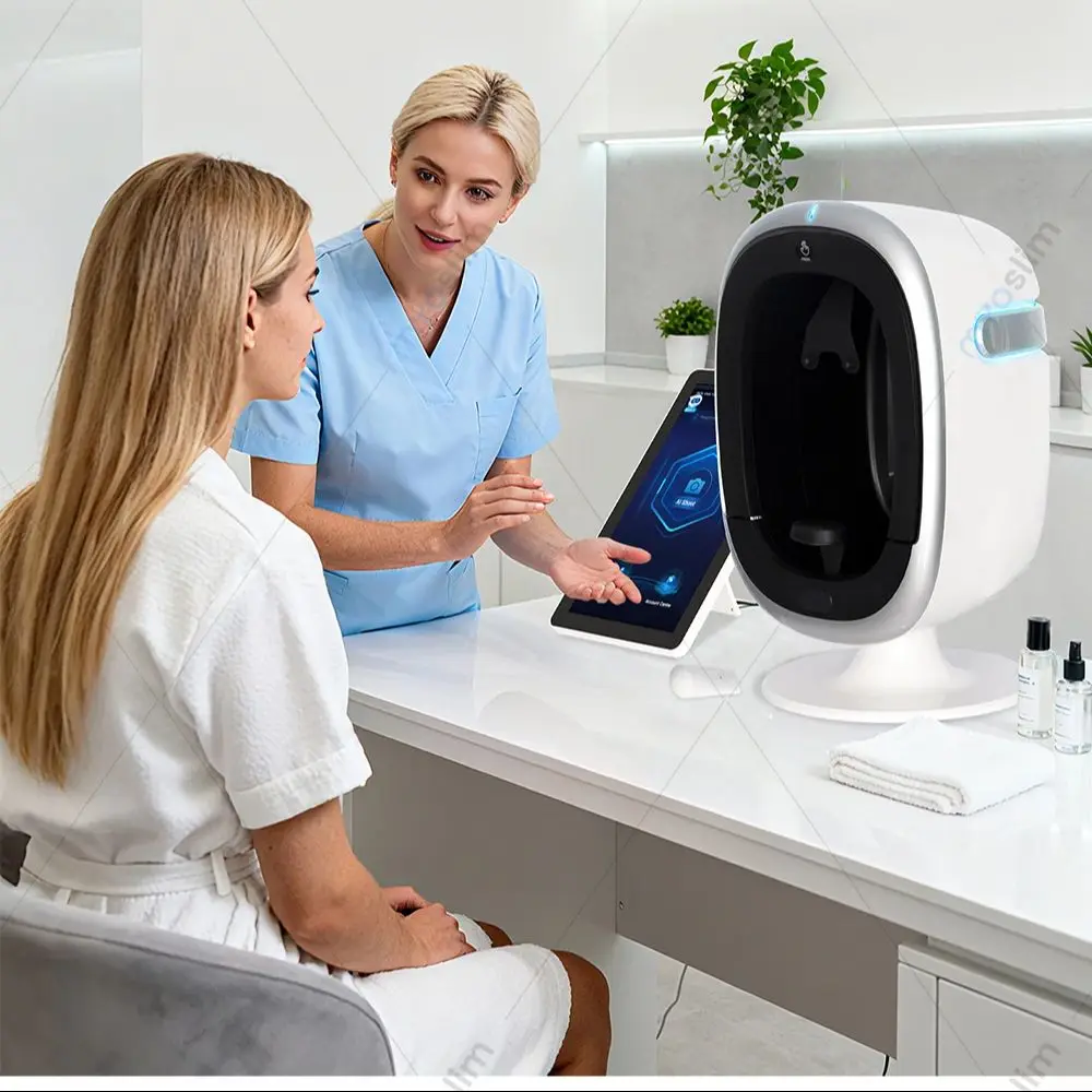

Professional AISIA O1 3D Magic Mirror AI Facial Skin Analyzer Detection Skin Problem Diagnosis Analysis Machine For salon