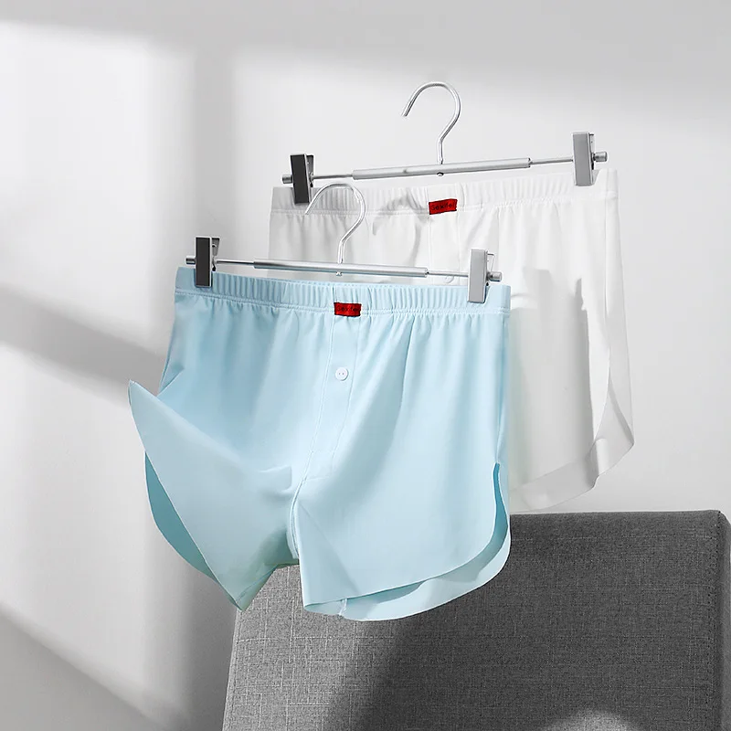 Ice Silk Arrow Pants Home Men’ S Sexy Underwear Loose Breathable Comfort Shorts Boys Youth Trend Personality Pant