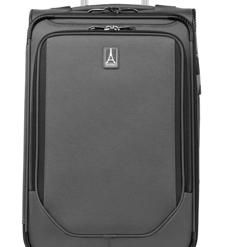 

Travelpro Crew 22, титановый серый легкий расширяемый 2-колесный чемодан для ручной клади для мужчин и женщин