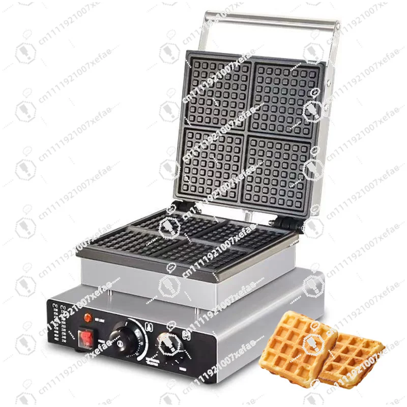 

Commercial Waffle Maker - Stainless Steel Snack Maker - 4 Waffle Maker