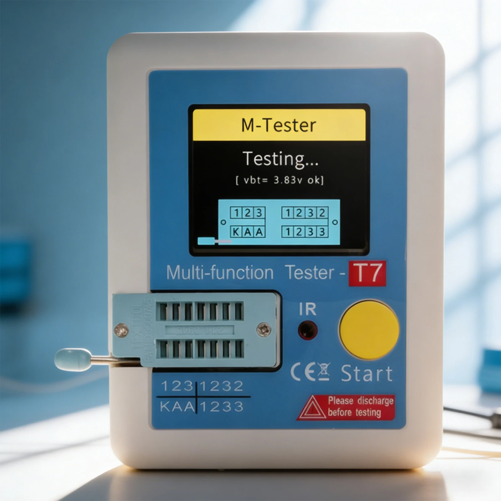 IR Multifunction Tester with TFT Display LCR ESR Meter Easy Carry Transistors Diagnostic Tool for NPN PNP MOSFET IGBT JFET