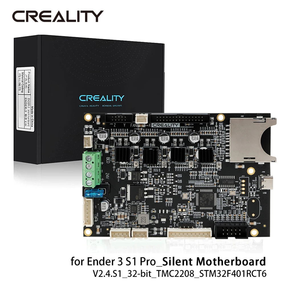 Creality Ender-3 S1 Pro Silent Mainboard Kit 32 Bit V2.4.S1 3D Printer Parts Upgraded High Performance TMC2208 STM32F401RCT6