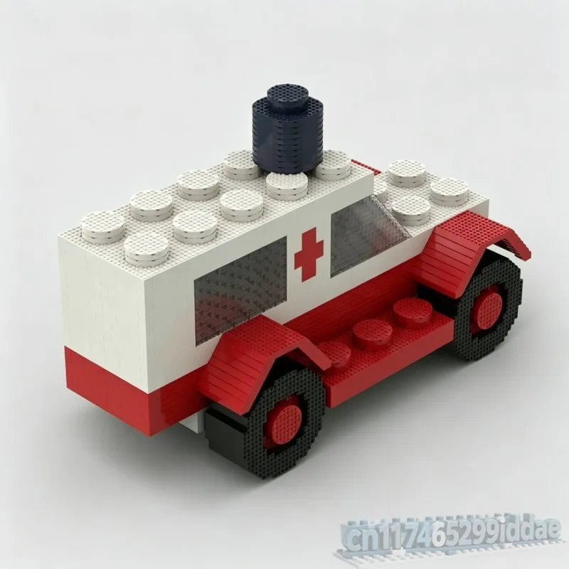 4160PCS Classic Town Ambulance Vehicle Model MOC Custom Puzzle Emergency Medical DIY Creative Assembly Building Blocks Toy Gift