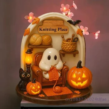 Reading Ghost Halloween Ornament 1