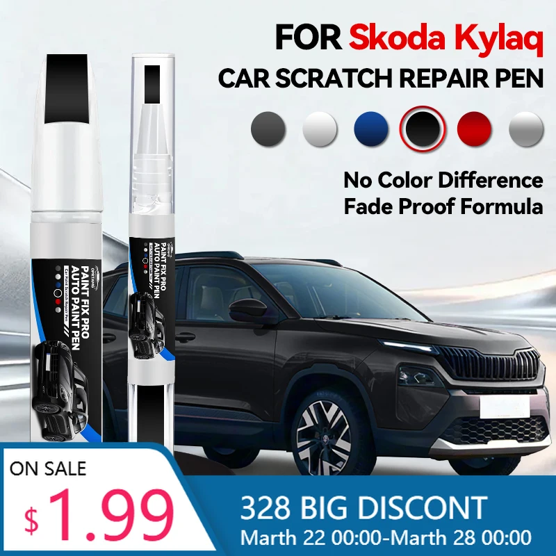 

Car Tools Paint Pen Purpose Vehicle Car Paint Repair Pen For Skoda Kylaq 1990-2026 Paint Scratch Repair Accessories White LY9L B