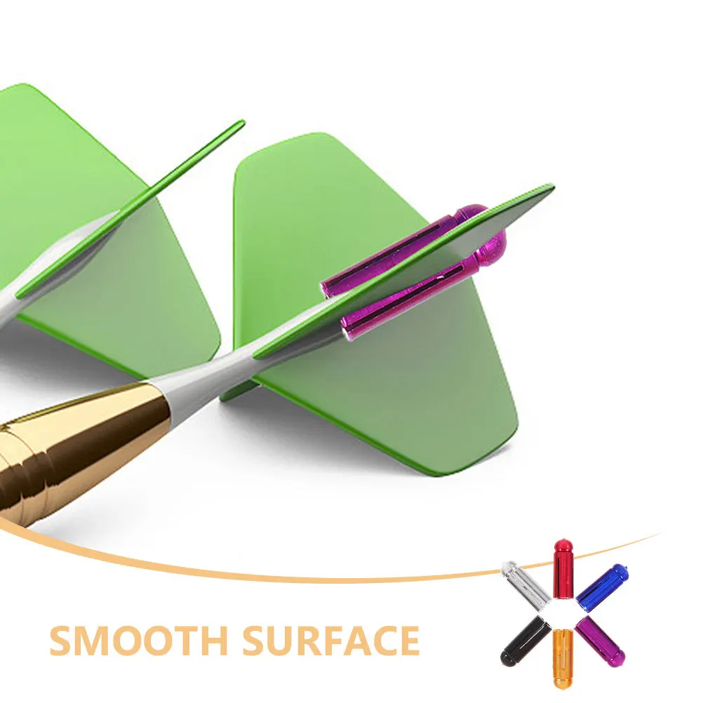 18Pcs Dart Flight Wing Protector Aluminum Alloy Flight Corrector Durable Tail Fixer Practical Game Parts Wing Tail Protector