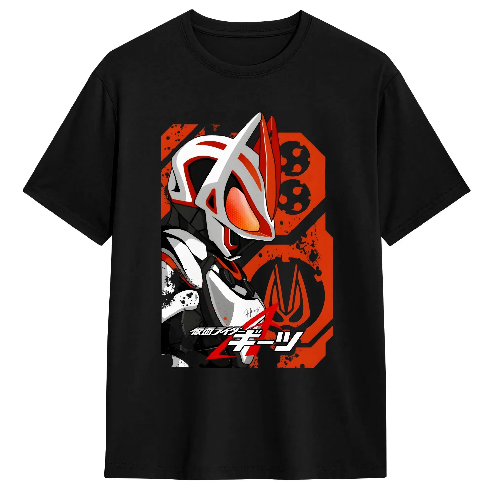 Vintage Kamen Riders T-Shirts for Men Crew Neck Pure Cotton T Shirt Geats Short Sleeve Tees Printed Clothes