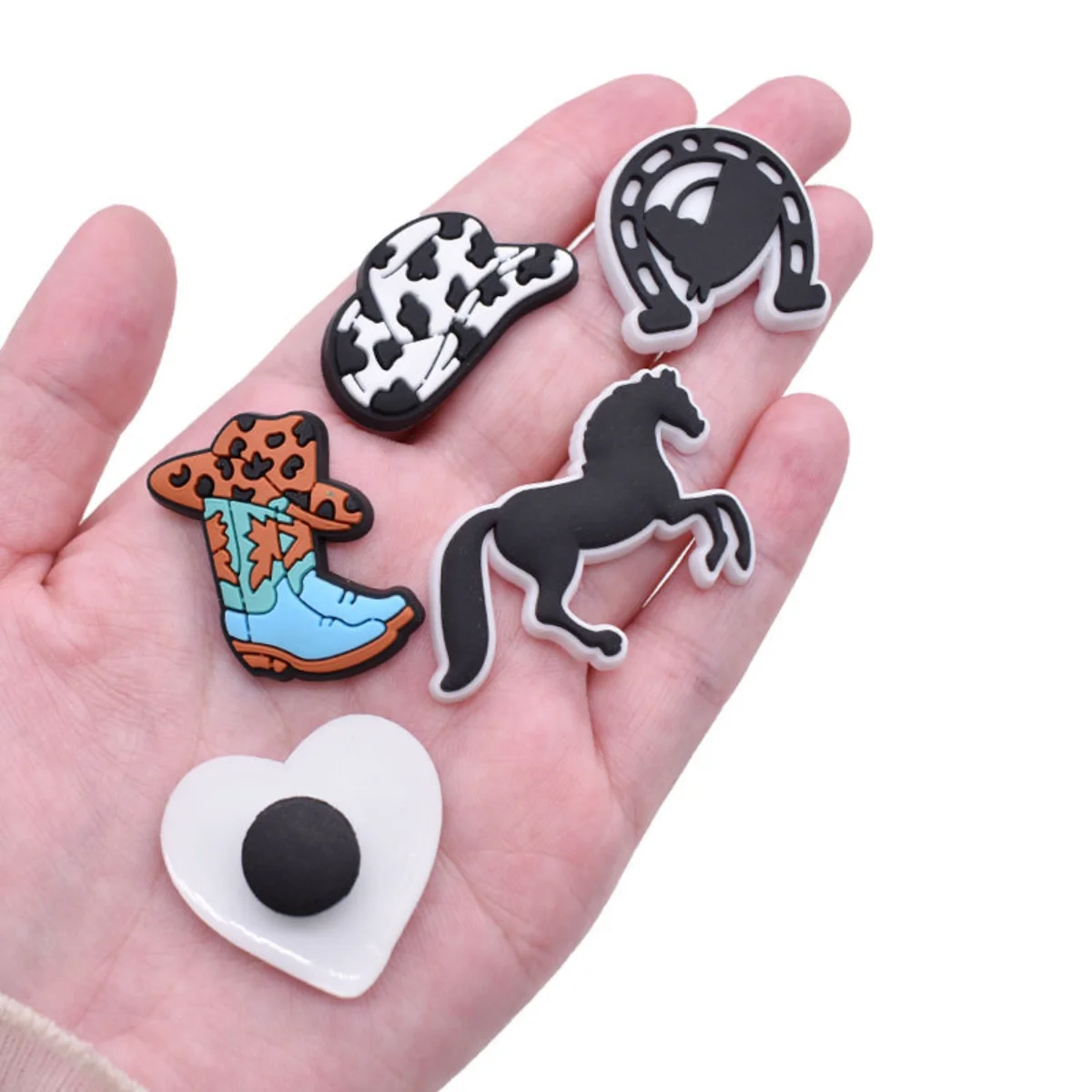 27pcs New Style Denim Style PVC Shoe Charms easy install removable DIY Decor For Clogs cool jeans pattern shoe ornaments