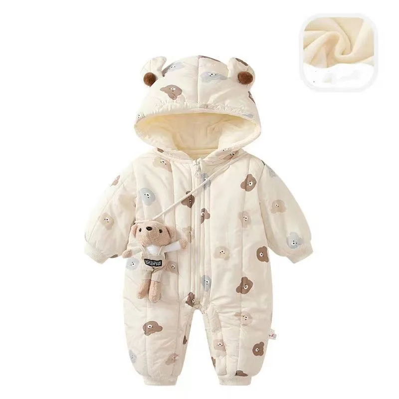 

Baby Clothes New Winter Cotton-padded Baby Girl's And Boy's Jumpsuit Thickening Climbing Clothes Warm Outfits