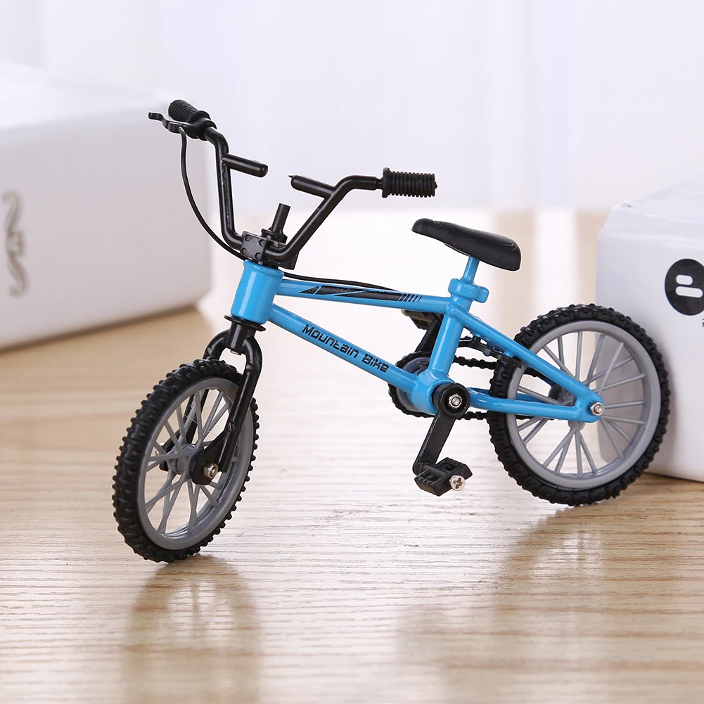 합금 스텐트 손가락 자전거 어린이용 장난감 모델 시뮬레이션 홈 컬렉션 미니 손가락 산악 자전거 다이캐스트 니켈