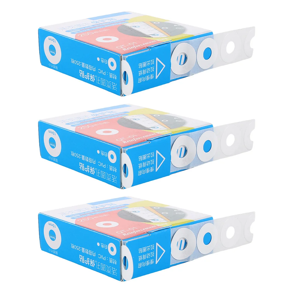 

750Pcs Hole Reinforcement Stickers Self-Adhesive Clear Circles for Paper Hole Repair Loose Leaf Binder Protector Labels