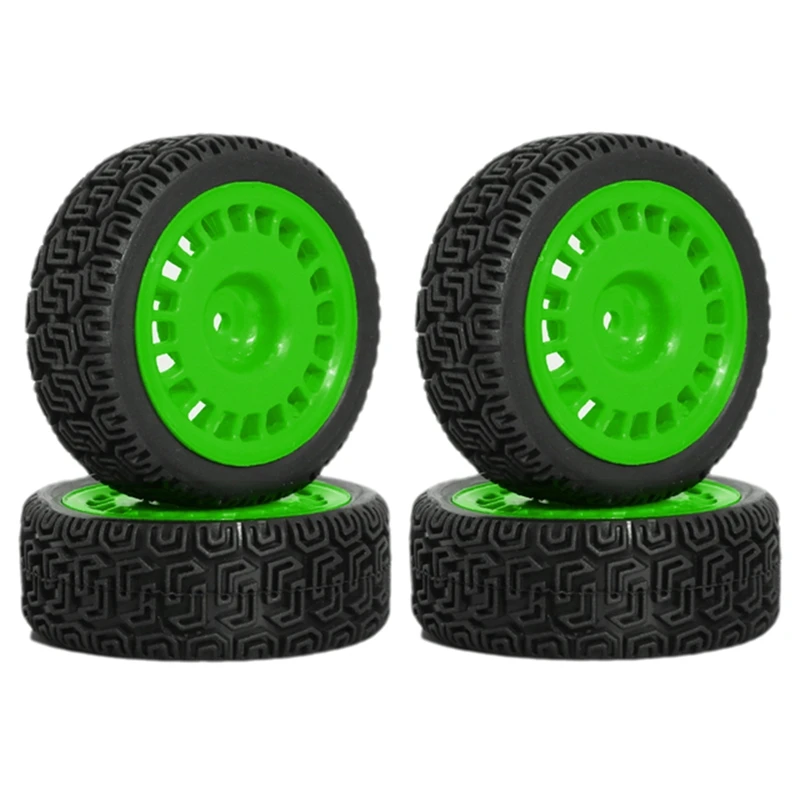 4Pcs 68Mm Rally-Tires Rubber Tire Wheel Tyre For XV01 XV02 TT01 TT02 PTG-2 1/10 RC Rally-Racing Car Upgrade Parts