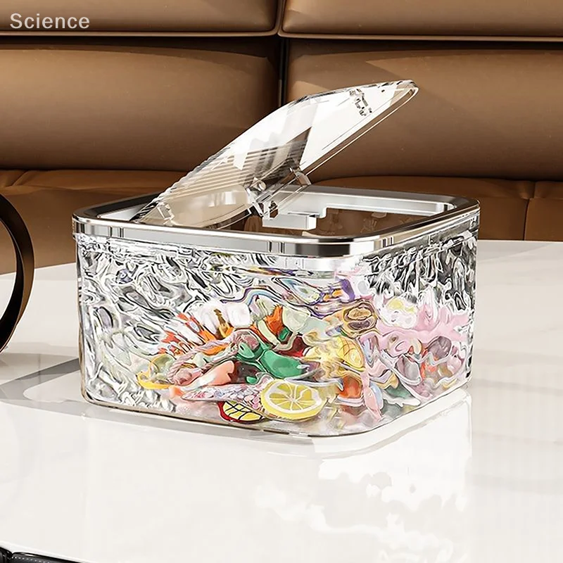 Transparent Waterproof Hair Accessories Organizer Box With Lid Removable Mini Desktop Storage Box Large Capacity Storage Box