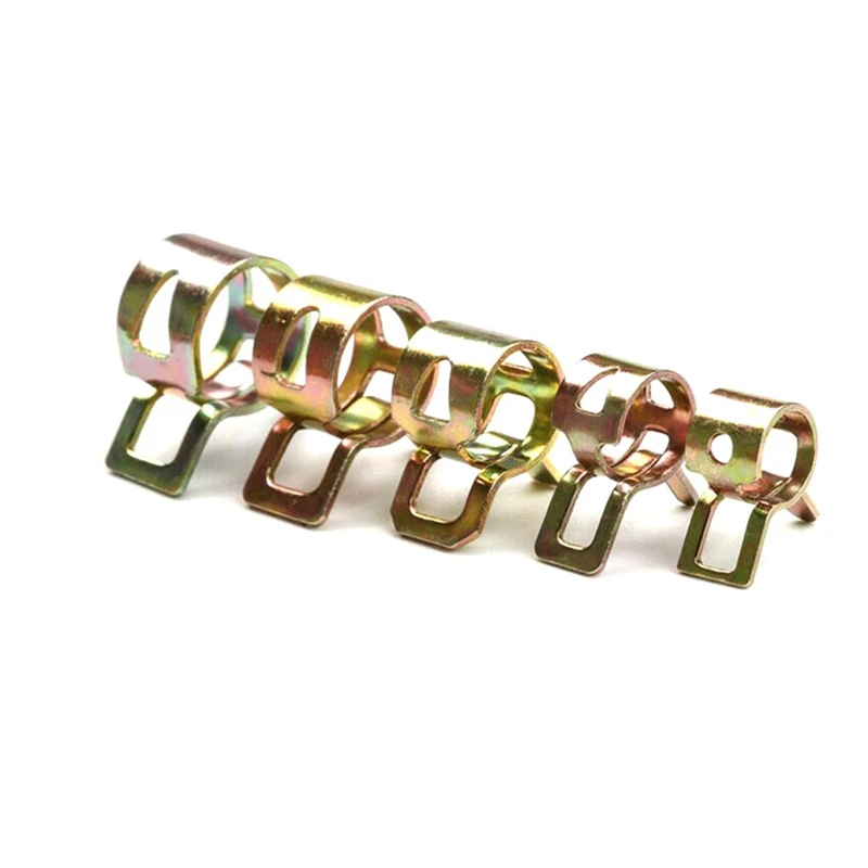 115PCS 6-22Mm Spring Hose Clamps + Manual Pliers Zinc Plated Gas Water Hose Clamp Metal Tools Assortment Kit image 5