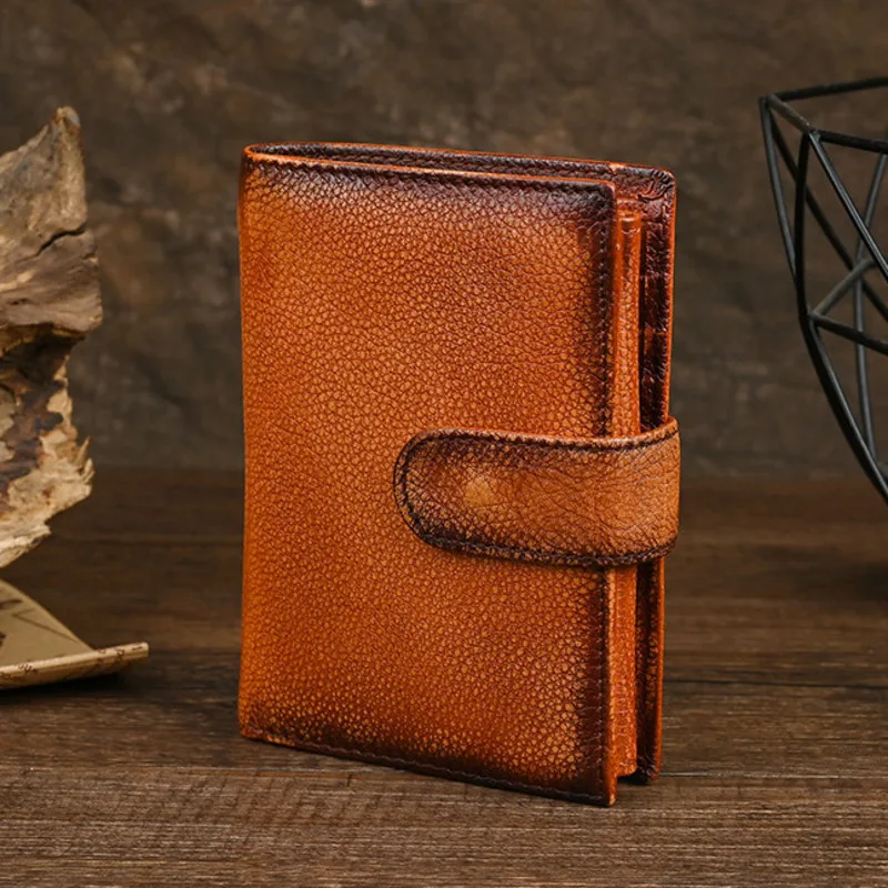MOTAORA Genuine Leather Bifold Wallet for Men Women Vintage Cowhide Coin Purse Card Holder Money Bag Slim Short Wallets 2025 NEW