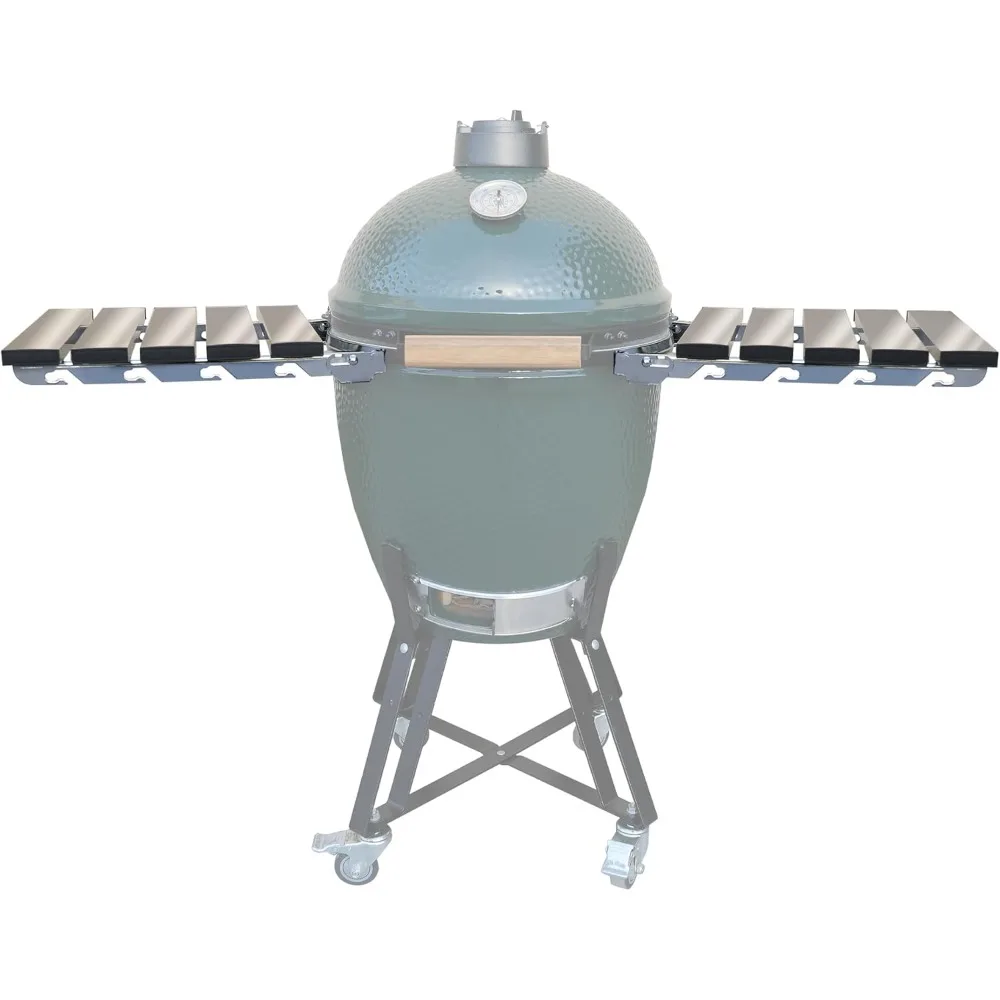 

Складные боковые полки из нержавеющей стали, пара из 2 штук, подходят для большого большого зеленого яйца, складной стол для гриля по 50 %.