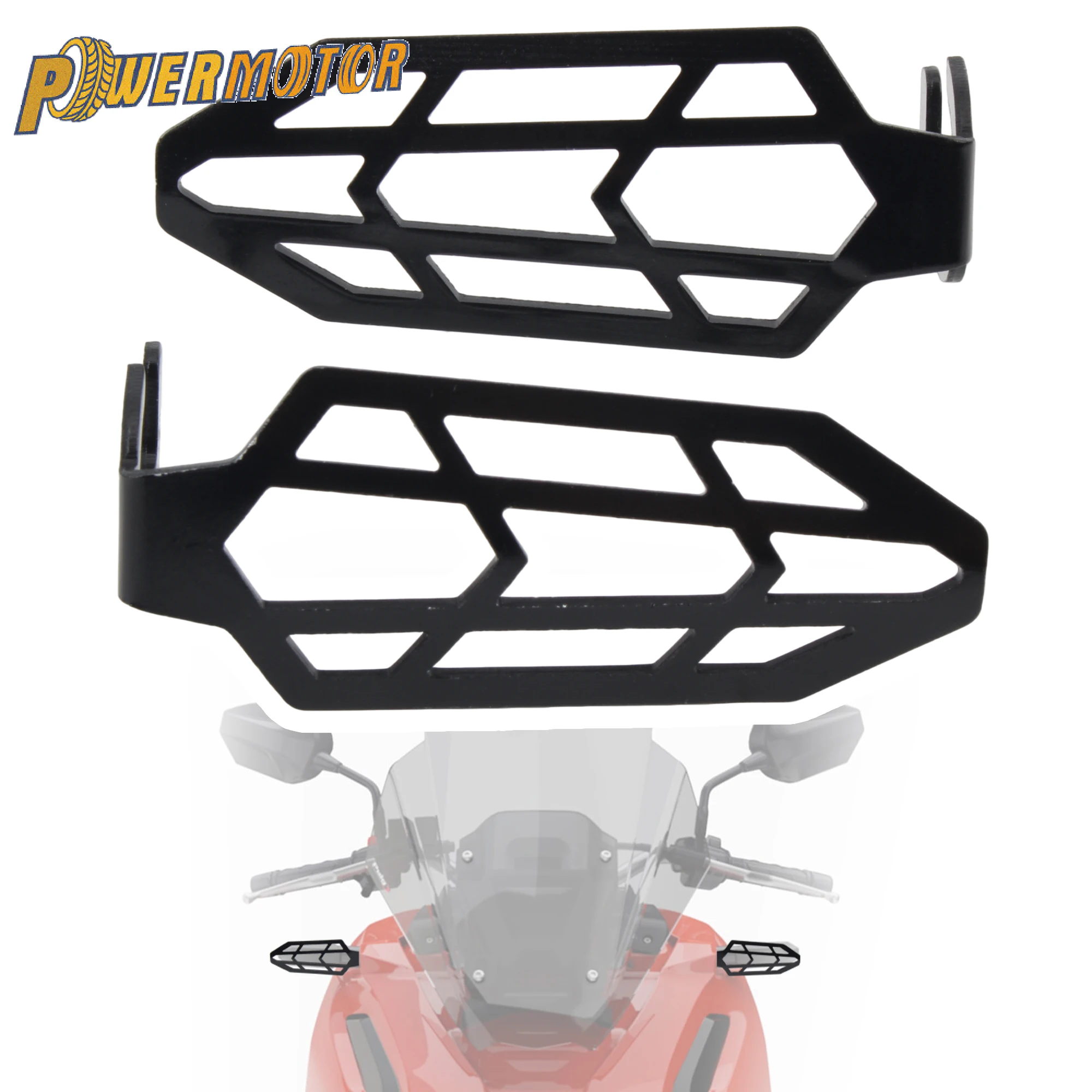

Motorcycle Turn Signal Light Protector Cover For HONDA ADV150 ADV160 ADV350 2023 2024 Black Metal Guard Modification Parts