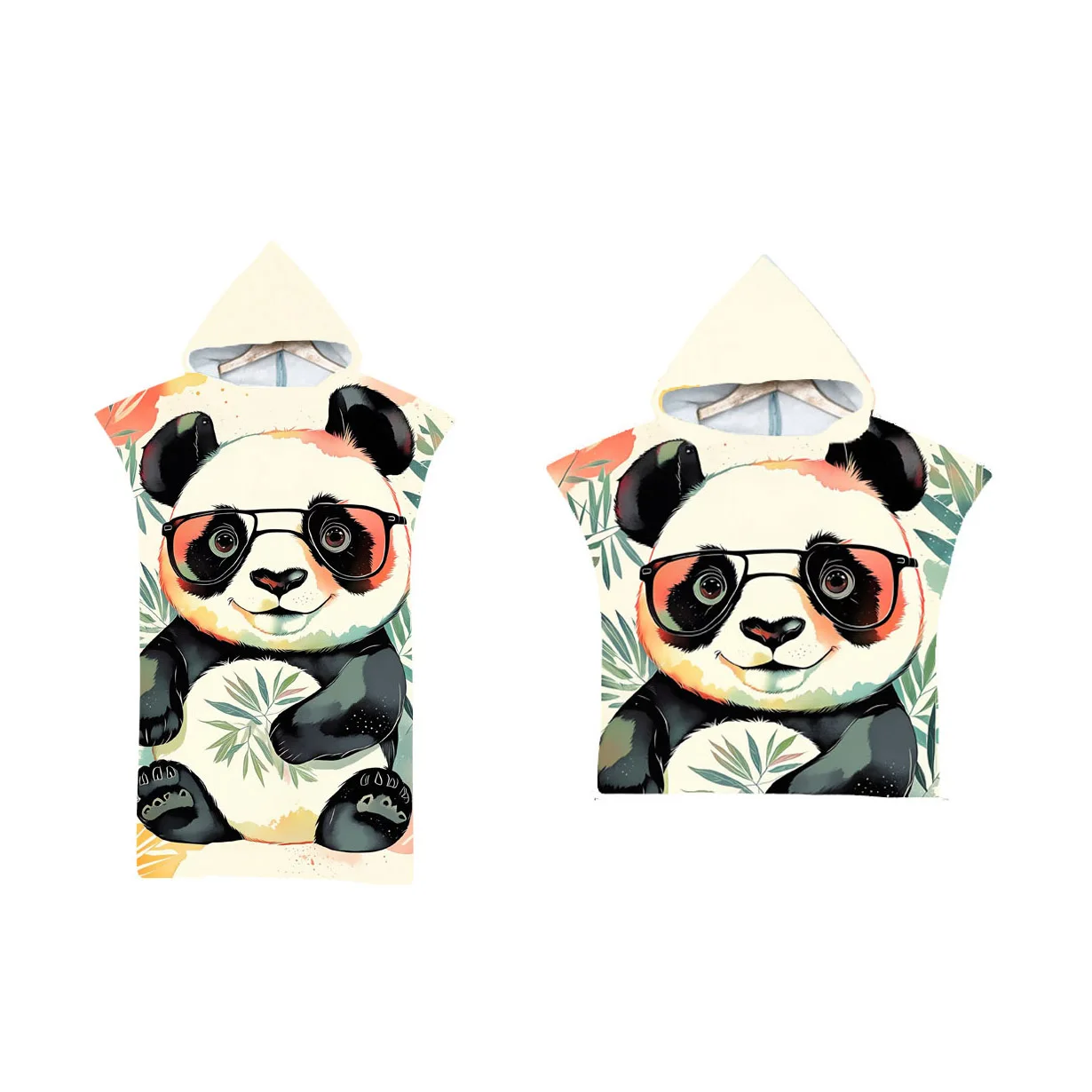 

Cute Panda Hooded Beach Towel, Poncho for Adult and Kid, Swim Robe,Surf,Sauna,Spa,Holiday Gift,Drop Shipping