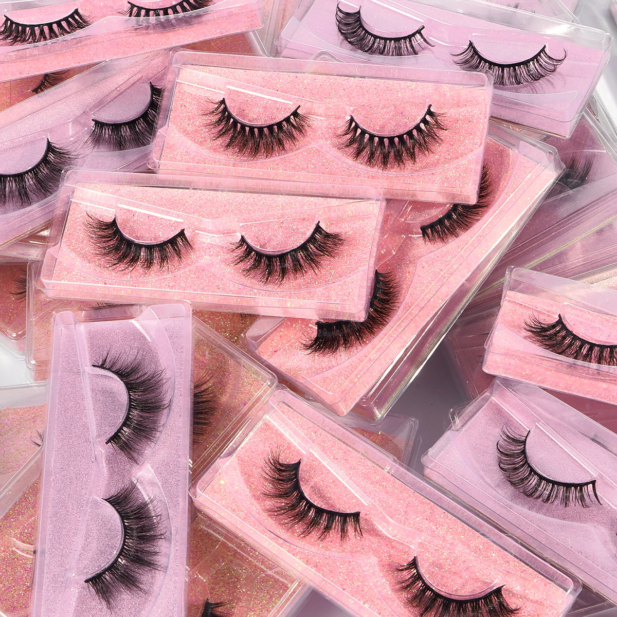 

MAGEFY 100 Pairs Fluffy Thick False Eyelashes Set Multiple Styles of Cat Eye Lashes Manga Lashes Natural Lashes Eye Makeup Tools