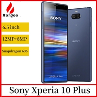 Sony Xperia 10 Plus I3213 I4213 Original Unlocked Mobile phone 4G 64GB 4GB RAM Android 12MP 6.5\