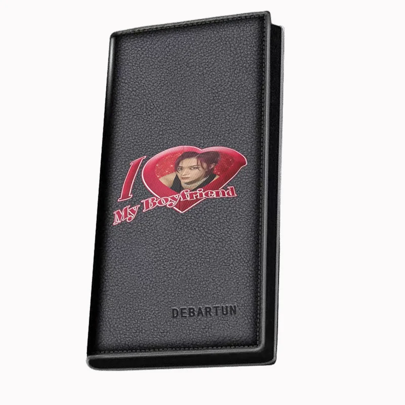 Love Boyfriend Heart Photo Design Men's Long Wallets Business Stylish Printing Design Casual Use Christmas Valentine's Father's