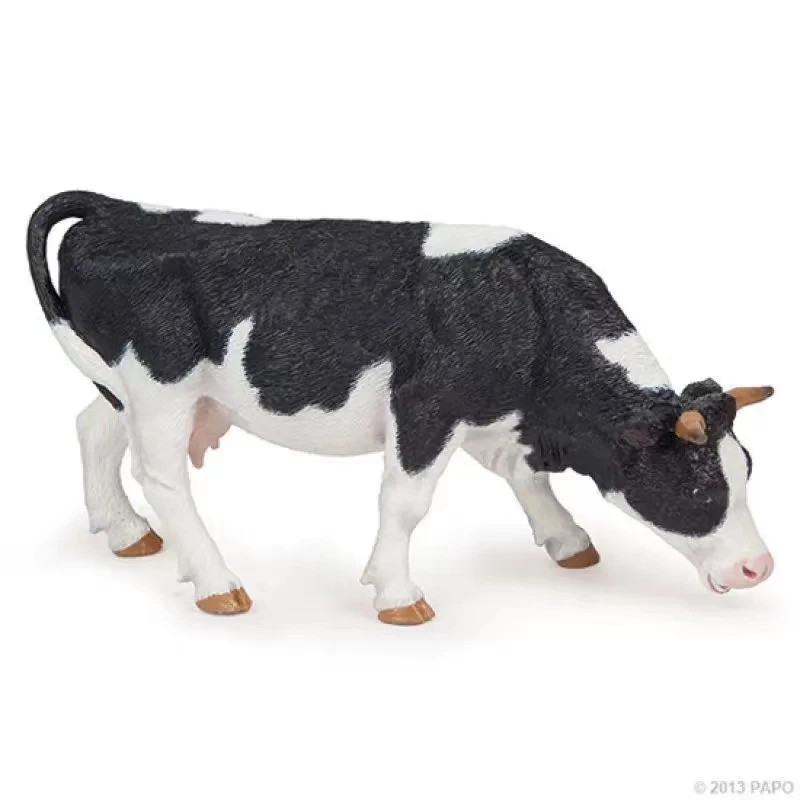 

pvc figure model toy eating grass cattle cow out of printP