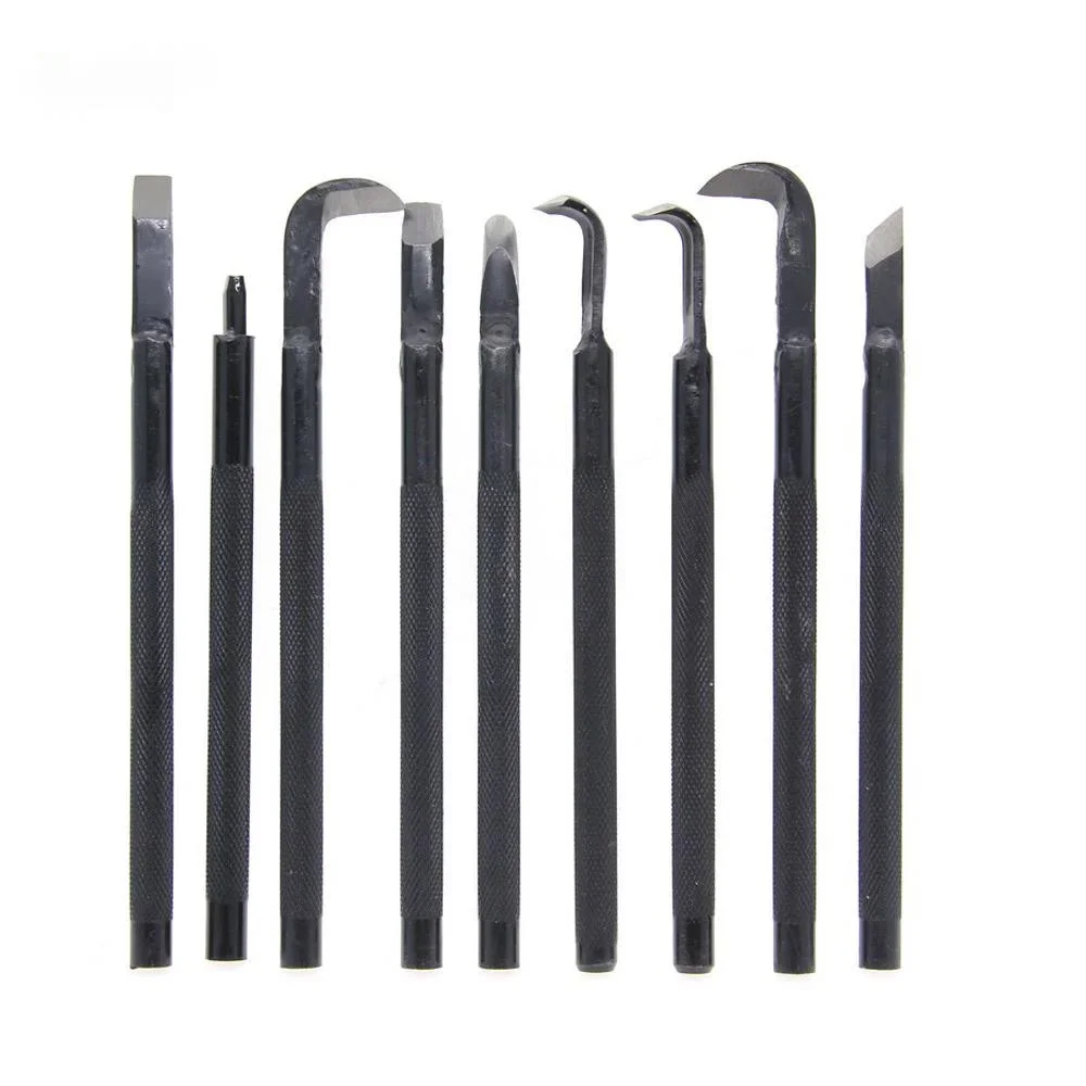 Bonsai Tools Forging Carving Knife Pick Knife Drawing Carving Knife Anti-slip Handle Wire Carving Tools