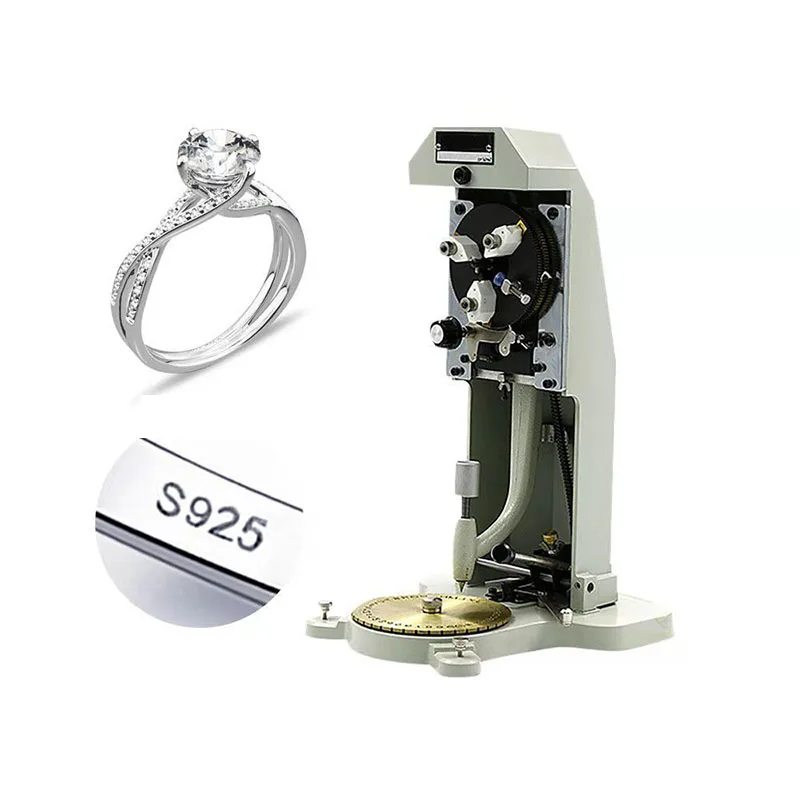 FOR Inside Ring Engraver Stamper with Two Faces Standard Letter Block Dial Jewelry Making Engraving Machine NEW