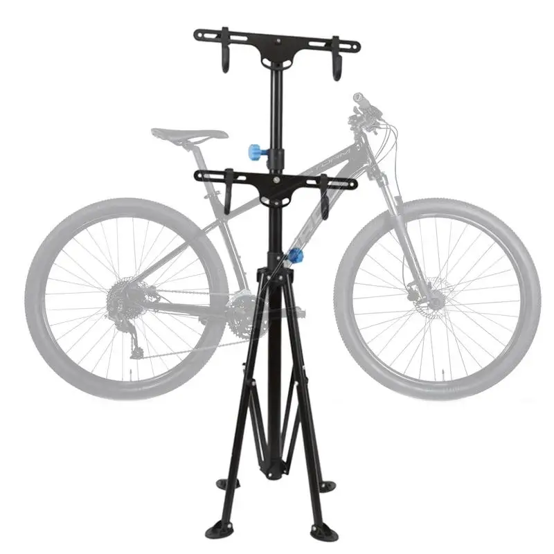 Bike Repair Stand Bicycle Display Rack 360 Rotating Height Adjustable MTB Road Bike Parking Rack For Cycling Can Hold 2 Bicycle