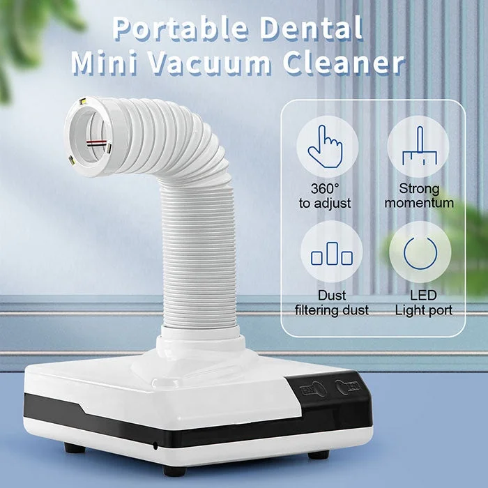 Dental Mini Vacuum Cleaner Lab Collector With LED  for Cleaning