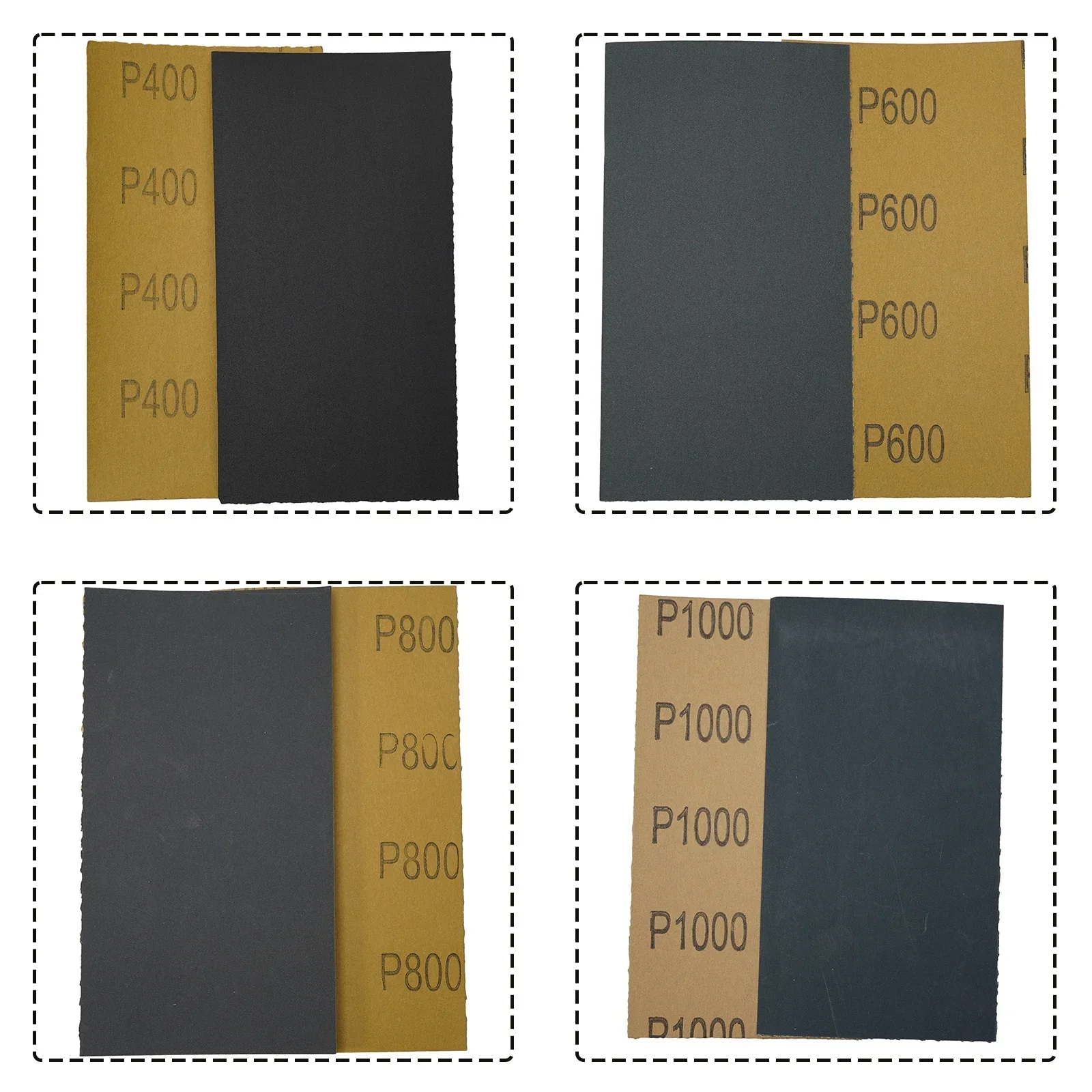 9 Sizes Sandpaper Car Body Ceramic Glass Grit 1000 Headlight Kens 1500 Plastic 18pcs/Set Silicon Carbide Stone