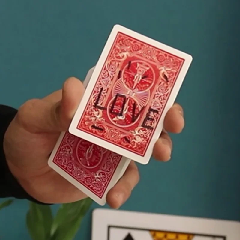 Love Poker by J.C Magic Tricks Love Appearing On Chosen Card Magia Magician Romantic Close Up Illusions Gimmicks Mentalism Props