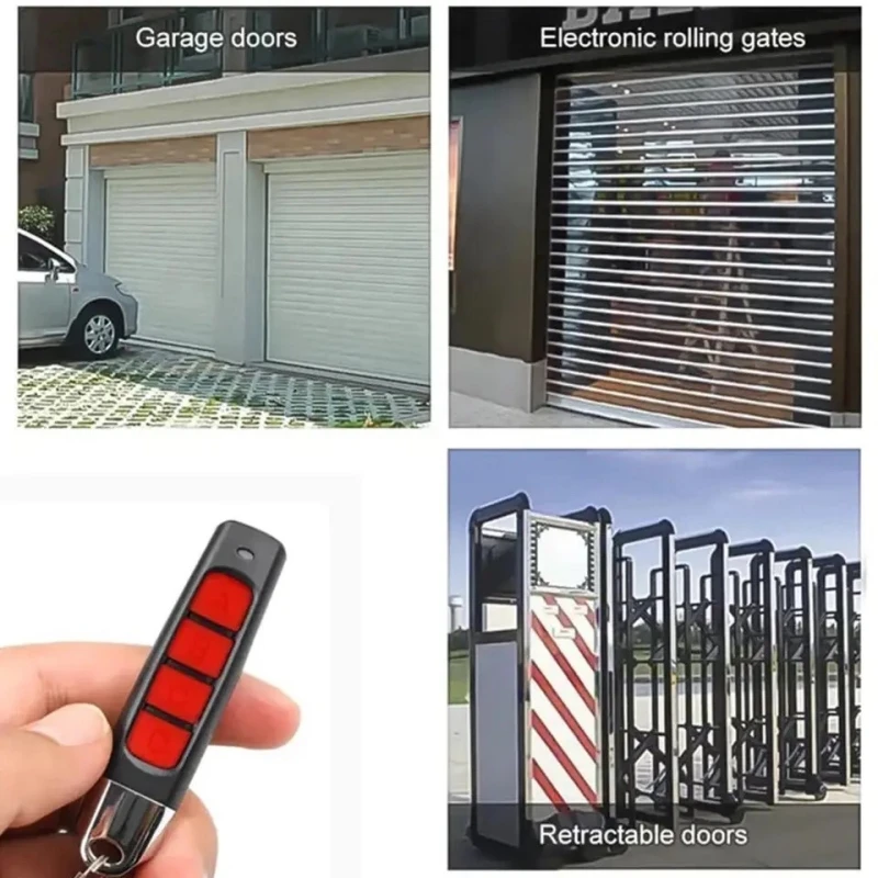 Télécommande électrique pour porte de garage, copie automatique, ouvre-porte, duplicateur, clonage, code 4, émetteur prédire, 433MHz