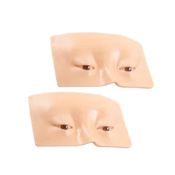 Makeup Practice Board Face Eyelashes Eyebrow Eyeshadow Training Supplies 3D Silicone Bionic Board Make Up for Beginner