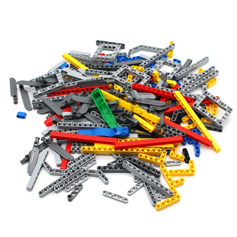 MOC Bricks Pin Connector Gear Cross Axles Accessories Bulk Set Compatible Technical Building Blocks Educational DIY Toys