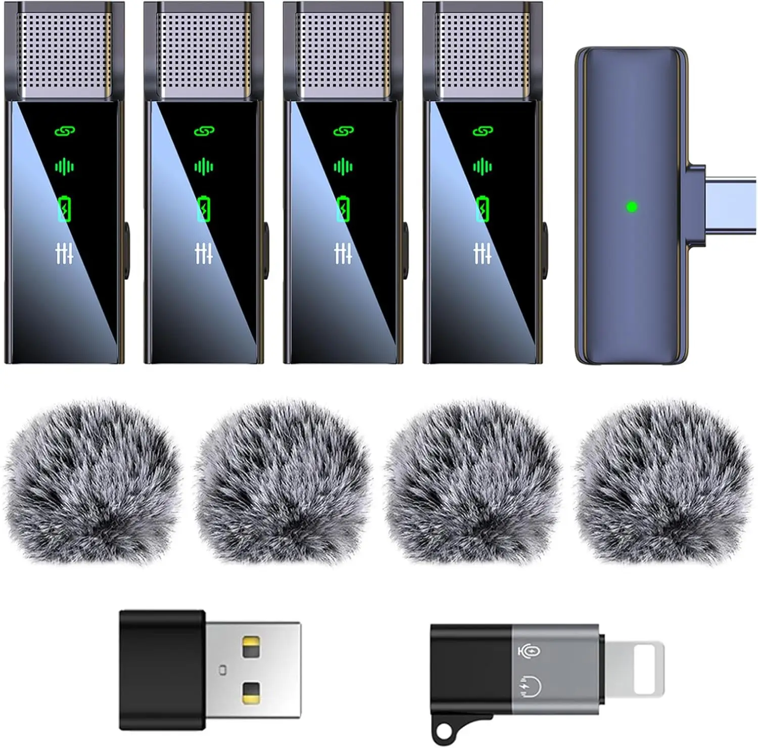 4 Wireless Lavalier…